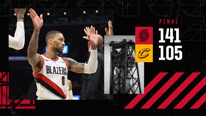 JRS直播讯 5月6日讯 NBA常规赛，骑士主场迎战开拓者