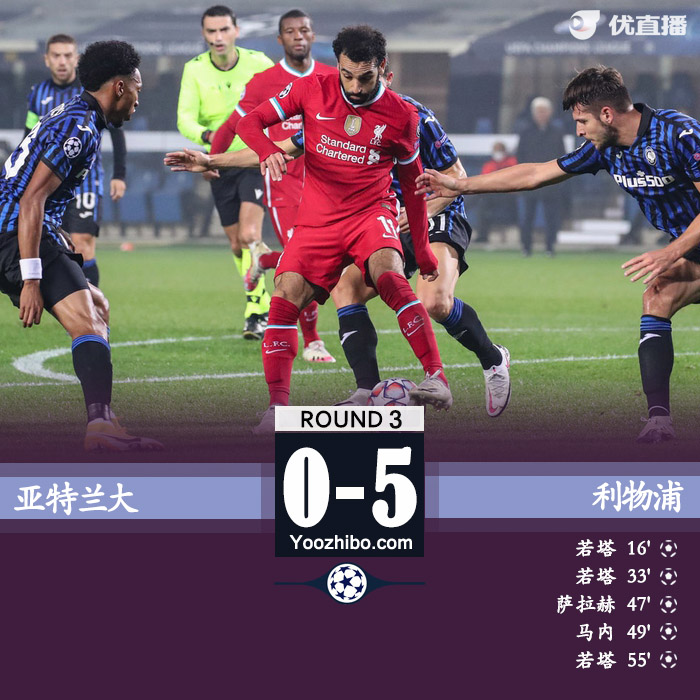 <a href=/halkan/zuqiuzhibo/liverpool/ target=_blank class=infotextkey>利物浦</a>5-0亚特兰大